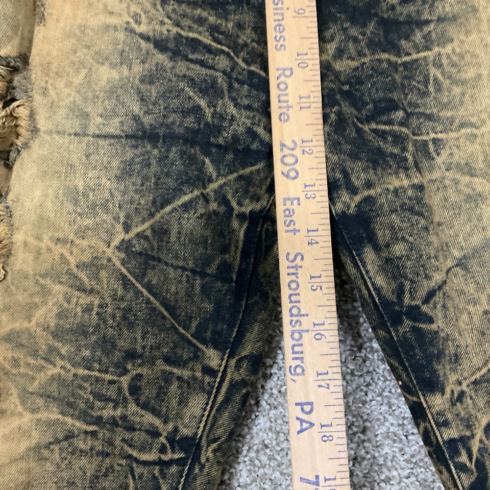 Dash Men's Shorts Size 40 Pockets Stretch Distressed Denim Pockets Frayed Hems - Picture 12 of 16